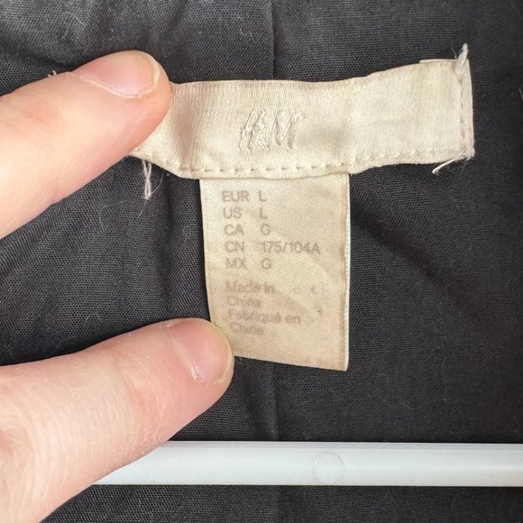 H&M Black Teddy Bear Jacket Coat Mid Length Faux Fur Cozy Fall Winter - Picture 3 of 5